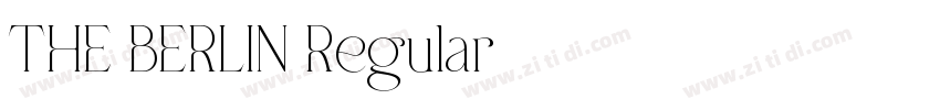THE BERLIN Regular字体转换